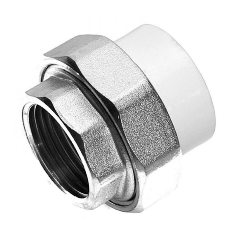 Муфта PP-R комбинированная разъемная белая ВР Дн 25х3/4" VALFEX 10155020